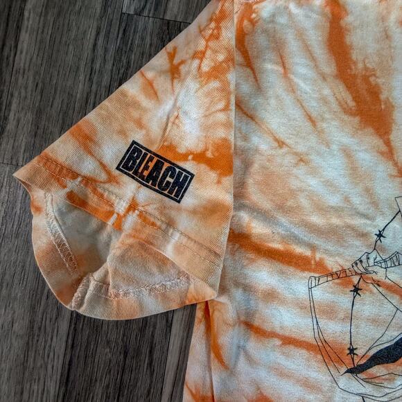 Hypland x Bleach Ichigo Kurosaki Tie Dye Shirt Orange Anime Tee Size Small S - Picture 6 of 8